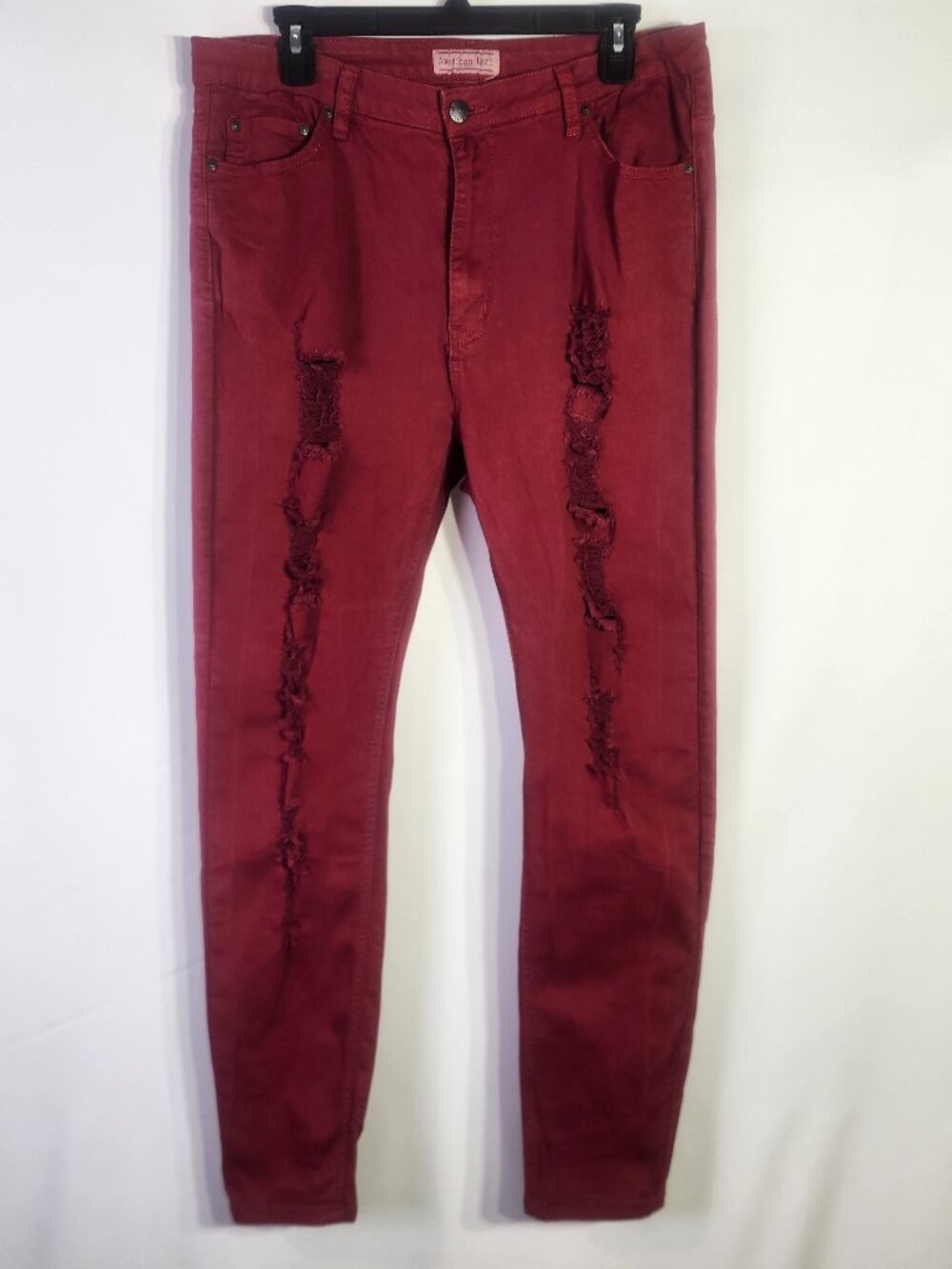 American Bazi Distressed Red Skinny Jeans – Size 1X